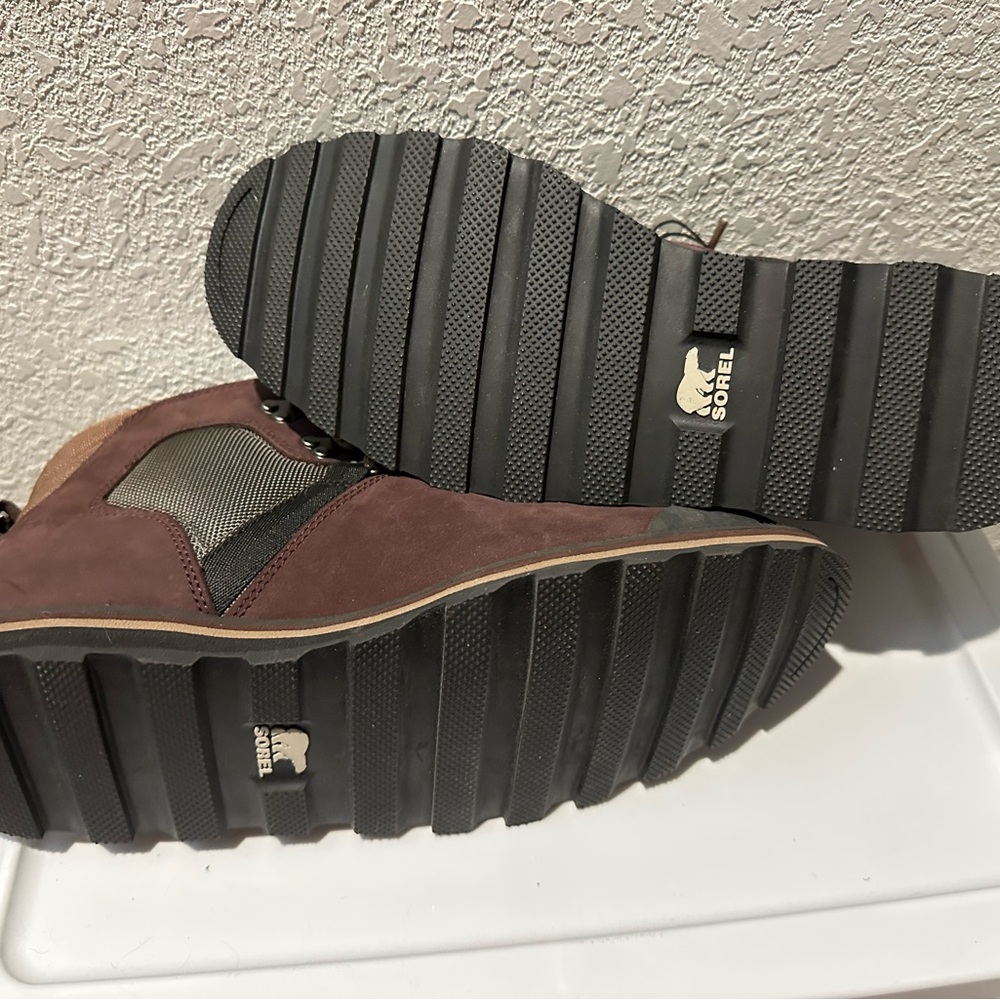Sorel Brown and Gray Men's Lace-Up Hiking Boots - Picture 5 of 9